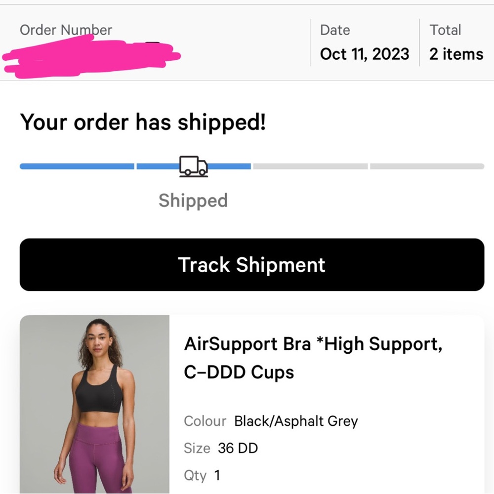 Lululemon AirSupport Bra *High Support